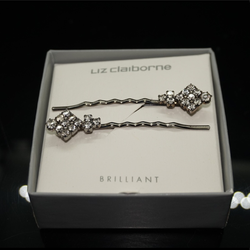 Set of Liz Claireborn Rhinestone Hair Pins